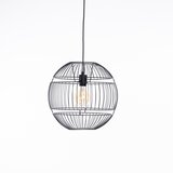 Honsel Moderne hanglamp zwart 38cm E27 - Sphaera Cene