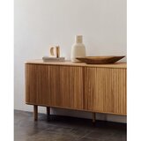 Kave Home Komoda v jesenovem dekorju z drsnimi vrati v naravni barvi 180x75,5x40 cm Mailen – | Shoptok.si