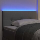  LED glava kreveta s LED trakama Svijetlo siva 80 cm tkanina | shoptok.hr