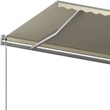  Avtomatsko zložljiva tenda s stebrički 6x3 m krem, (20729140) | Shoptok.si