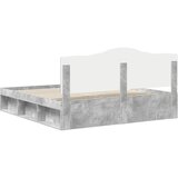  Krevetna konstrukcija Beton 180 x 200 cm Čvrsto borovo drvo | shoptok.hr