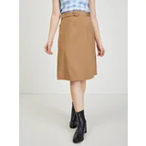 Orsay Light brown women's skirt - Ladies