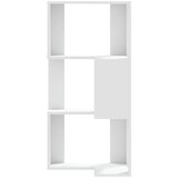  Kutni regal za knjige s 3 razine bijeli 50 x 50 x 102 cm drveni | Eponuda.com