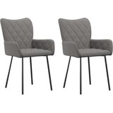 Maison Chic Jedilni stoli - Vzorci stoli 2 kosa svetlo sivo blago A483, (22032097) | Shoptok.si
