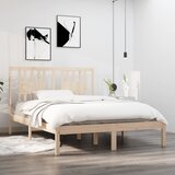  Okvir za krevet od masivnog drva 135 x 190 cm bračni | Eponuda.com