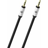 Oehlbach Utičnica Audio Priključni kabel [1x 3,5 mm banana utikač - 1x 3,5 mm banana utikač] 3 m Crna pozlaćeni kontakti, OFC vo cijene