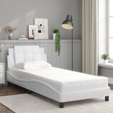  Okvir kreveta bez madraca Zadar bijeli 90 x 200 cm od umjetne kože | shoptok.hr