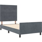  s opruga kutije Tamno siva 90 x 190 cm Baršun | shoptok.hr