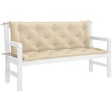  Jastuk za vrtnu klupu bež 150 x (50 + 50) x 7 cm tkanina Oxford | shoptok.hr