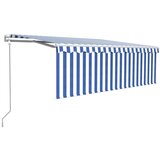  Automatska tenda na uvlačenje s roletom 4 x 3 m plavo-bijela | Eponuda.com