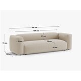 Micadoni Črna raztegljiva sedežna garnitura 264 cm Martina – | Shoptok.si
