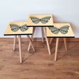 Hanah home set klub stočića 3Shp61, 3 komada, Ljubičasta | ePonuda.com