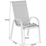 Gardenson Vrtni Stol Amalfi Di Lusso, 2 Kos, Antracit | Shoptok.si