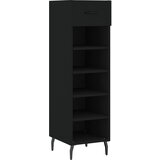 Maison Chic Omarica za obutev - Kopa za čevlje črna 30x35x105 cm inženirski les, (21777613) | Shoptok.si