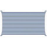 vidaXL Sončno platno Modra in bela 4,5 x 2,5 m 100% poliester Oxford, (5000222392) | Shoptok.si