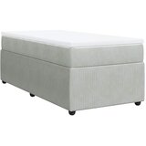 Box spring krevet s madracem svjetlosivi 100x200 cm baršunasti | shoptok.hr
