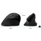 Connect IT CMO-2700-BK - Ergonomski bežični miš sa podesivim DPI 800/1200/1600, napajanje 1x AA, crne boje | Eponuda.com