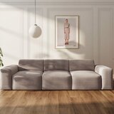 Rodier Bež sedežna garnitura iz rebrastega žameta 285 cm Villet – | Shoptok.si