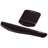 Fellowes "PlushTouch™" podloga za miša punjena pjenom s podrškom za zglob, crna | shoptok.hr