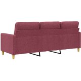  Trosjed od tkanine crvena boja vina 180 cm | shoptok.hr