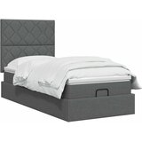  Krevet od pjene s madracem i LED-om Tamnosiva 100 x 200 cm | shoptok.hr