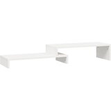  Stalak za monitor bijeli (52-101) x 22 x 14 cm masivna borovina | shoptok.hr