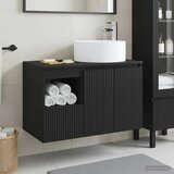  Set namještaja za kupaonicu 2 kom. Crna Konstruirano drvo | shoptok.hr