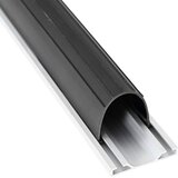  Brtva za garažna vrata Crna 70 x 6 mm 4 m PVC | shoptok.hr
