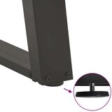 vidaXL noge za jedilno mizo u-oblika 2 kosa antracit 100x(72-73) cm | Shoptok.si