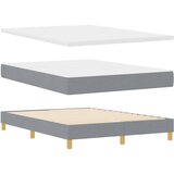vidaXL Postelja z vzmetnico z vzmetnico Svetlo siva 140 x 190 cm blago, (5000127135) | Shoptok.si