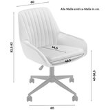 Mömax vrtljivi stol chilly, roza, žamet | Shoptok.si