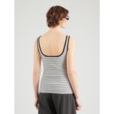 Calvin Klein Jeans Top črna / bela | Shoptok.si