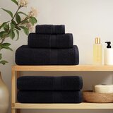 vidaXL Premium brisače "SOLUND" 25 kosov Črna 100x200 cm 550 gsm | Shoptok.si