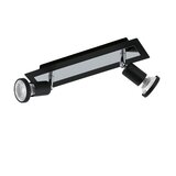 Eglo sarria spot/2, led, gu10, 2x5w, 2x400lm, hrom/crna GVG4KAX Cene