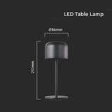  LED prigušiva stona lampa LED/1,5W/5V 2700-5700K IP54 crna | Eponuda.com