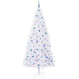  Umjetno božićno drvce s stalakom Bijelo 240 cm PVC i čelik | shoptok.hr