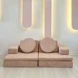 Atelier Del Sofa puzzle - pink pink 2-Seat sofa-bed Cene