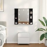  Ogledalo ormar Crni hrast 70 x 16,5 x 60 cm Konstruirano drvo | shoptok.hr
