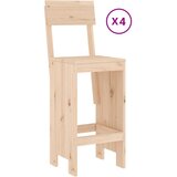  5-dijelni vrtni barski set od masivne borovine | shoptok.hr
