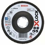 Bosch Lamelne ploče, verzija pod uglom, vlaknasta ploča X-LOCK Ø125 mm, G 80, X571, Best for Metal, D= 125 mm; G= 80, pod uglom