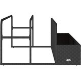  Plovak za bazen Crni 110x100x57 cm Poli ratan | shoptok.hr