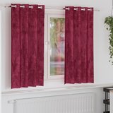 vidaXL sametne zavese 2 kosa z očki bordo 175x140 cm Cene