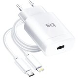 Blue Star travel punjač Type C + kabl Type C to Lightning PD QC4.0 3A 18W TFK-TC-1099C white | Eponuda.ba