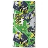 Zeleni ručnik za plažu od samta za djecu 75x150 cm Goaltime –