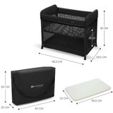 Kinderkraft Putni krevetić Moon Dream, Black | shoptok.hr