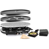 Klarstein All-U-Can Grill Raclette, Raclette roštilj s priborom 4 u 1 za 8 osoba | shoptok.hr