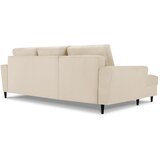 Cosmopolitan Design Bež sklopiva/s prostorom za odlaganje kutna garnitura od samta (s lijevim kutom/s ležaljkom) Kyoto – | shoptok.hr