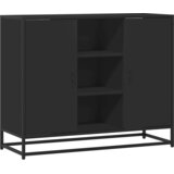 Maison Chic Komoda - Predalnik črna 92x35x76 cm inženirski les, (21715926) Cene