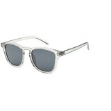 WAYE Sunglasses - 6 Transparent Light Grey w Polarized Smoke lens Cat. 3 Cene