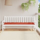  Jastuk za vrtnu klupu prošarano crvena 200x50x7 cm tkanina | shoptok.hr